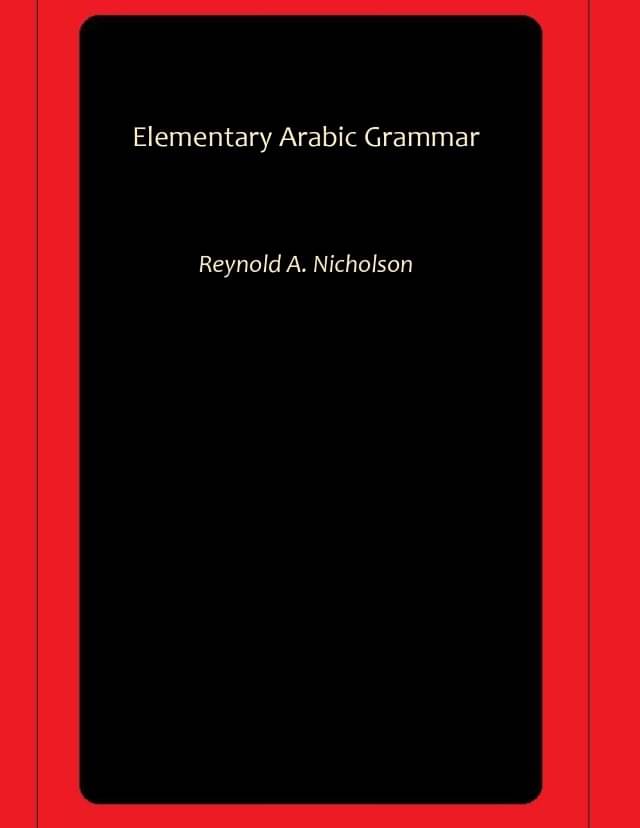     			Elementary Arabic Grammar