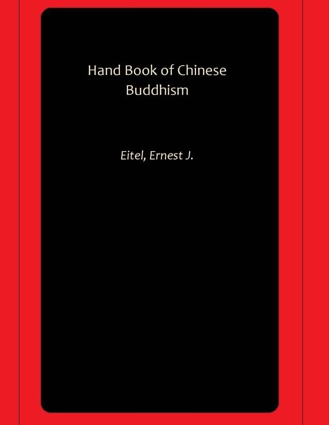     			Hand Book of Chinese Buddhism