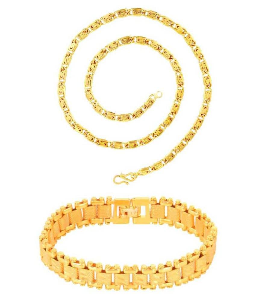 Jewar Mandi Gold Plated Chain ( Set of 1 )