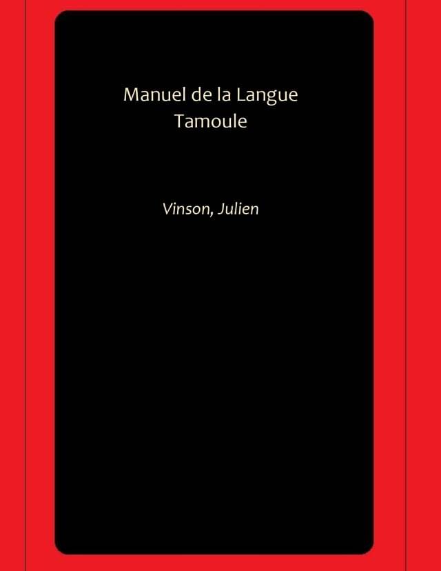     			Manuel de la Langue Tamoule
