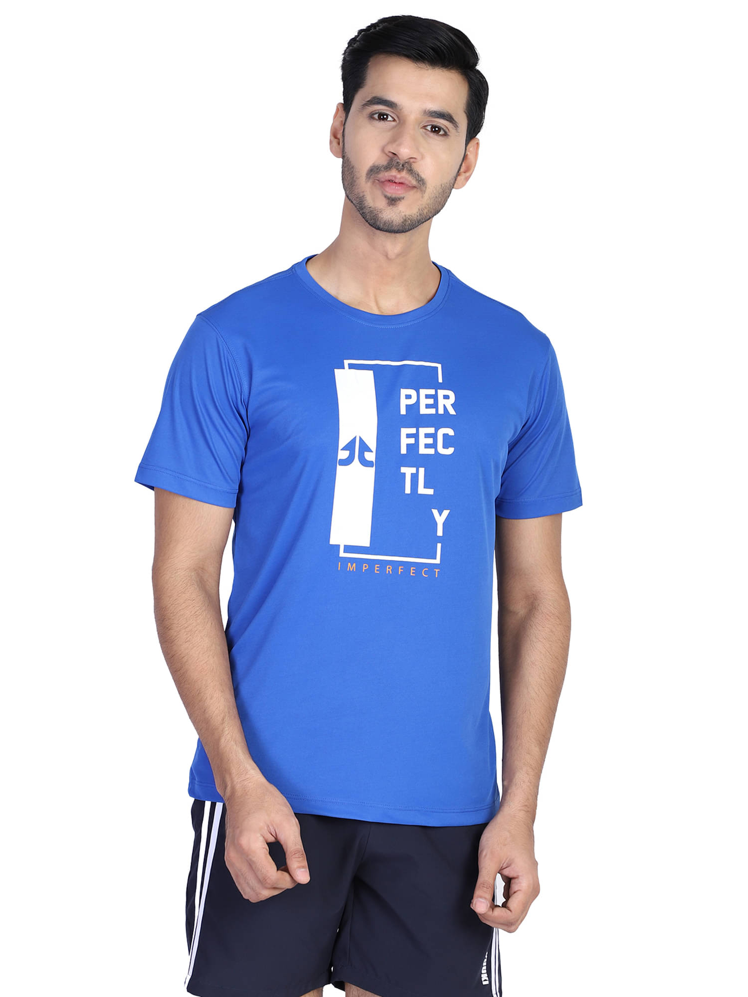     			OFF LIMITS Sky Blue Polyester T-Shirt