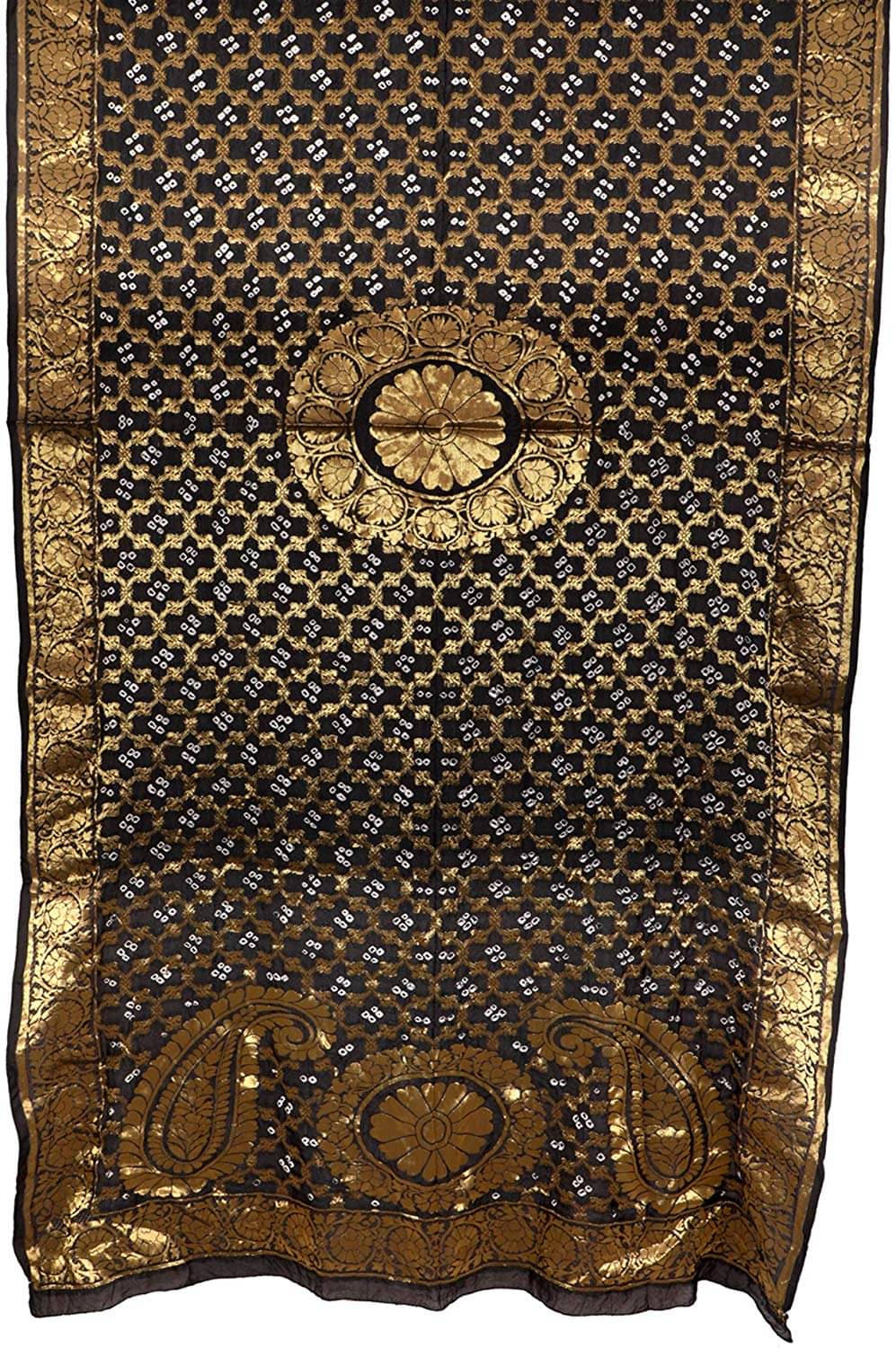 Raj Black Banarasi Silk Dupatta Raj Black Banarasi Silk Dupatta