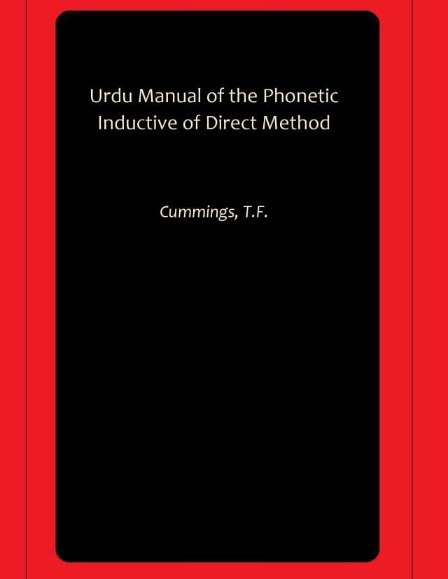 Urdu Manual of the Phonetic Inductive of Direct Method Urdu Manual of the Phonetic Inductive of Direct Method