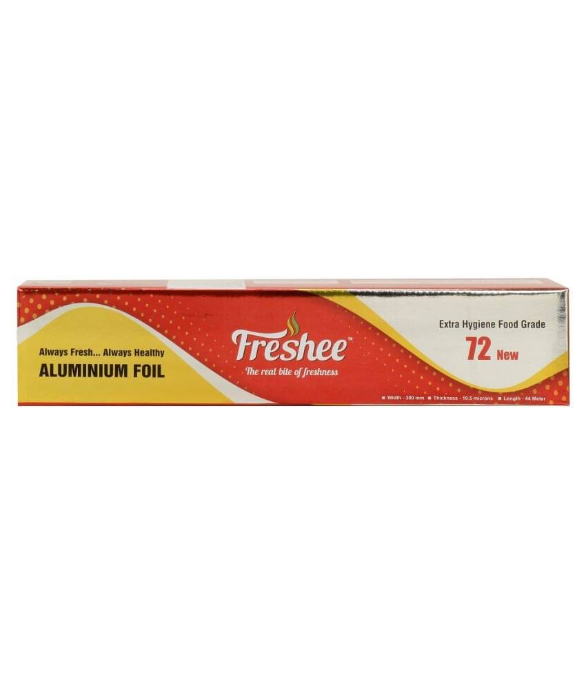     			Freshee Aluminium Foil Silver Paper Roll 72m New