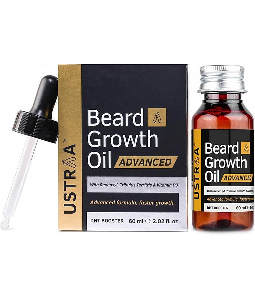 Ustraa Beard Growth Oil- Advanced - 60 ml - Beard Care and Tools | Buy online on ZillyBuy