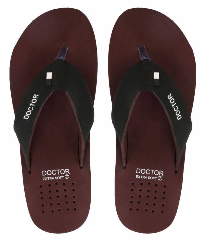DOCTOR EXTRA SOFT - Brown  Rubber Daily Slipper