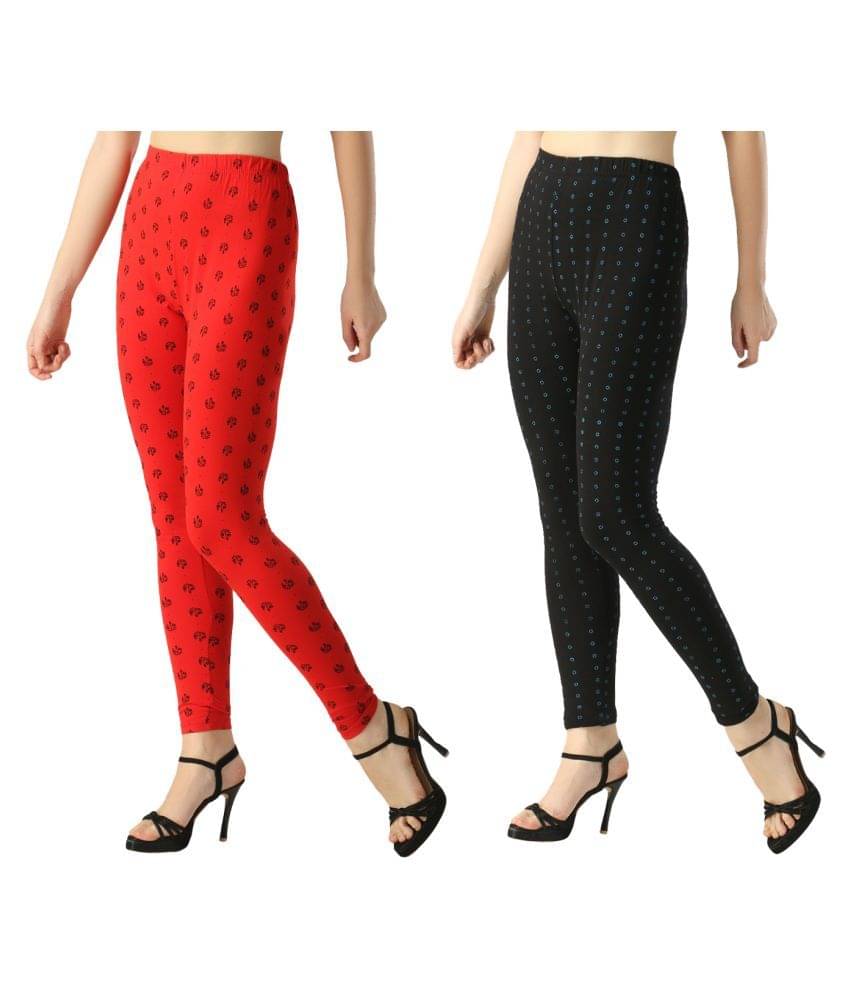     			FnMe Cotton Lycra Pack of 2 Leggings