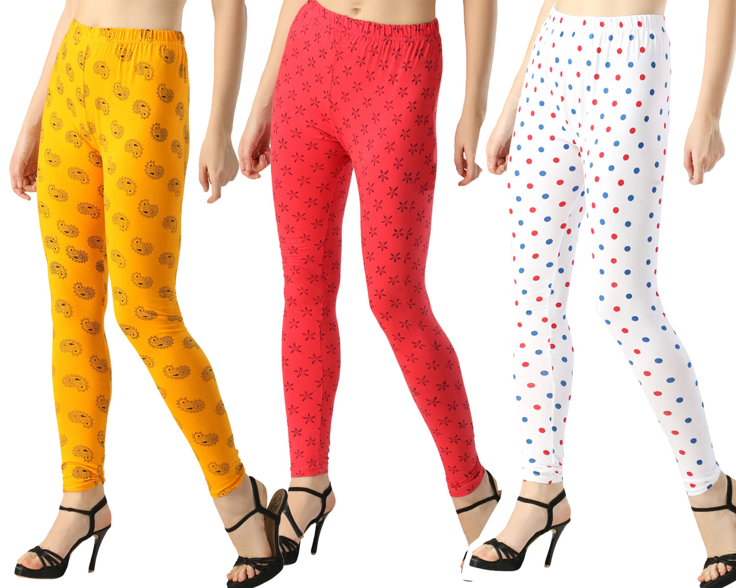     			FnMe - Black Cotton Women's Leggings ( Pack of 3 )