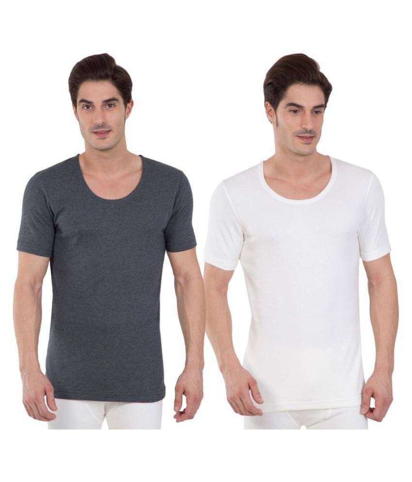 Jockey Pack of 2 Cotton Thermal Tops For Men's ( Multicolor )     			Jockey Pack of 2 Cotton Thermal Tops For Men's ( Multicolor )