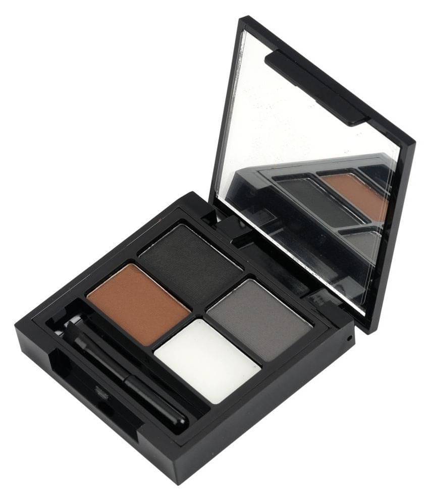     			Swiss Beauty Eyebrow Palette (3 Brows Powder + 1 Wax) Brow Palette Brown, 5gm