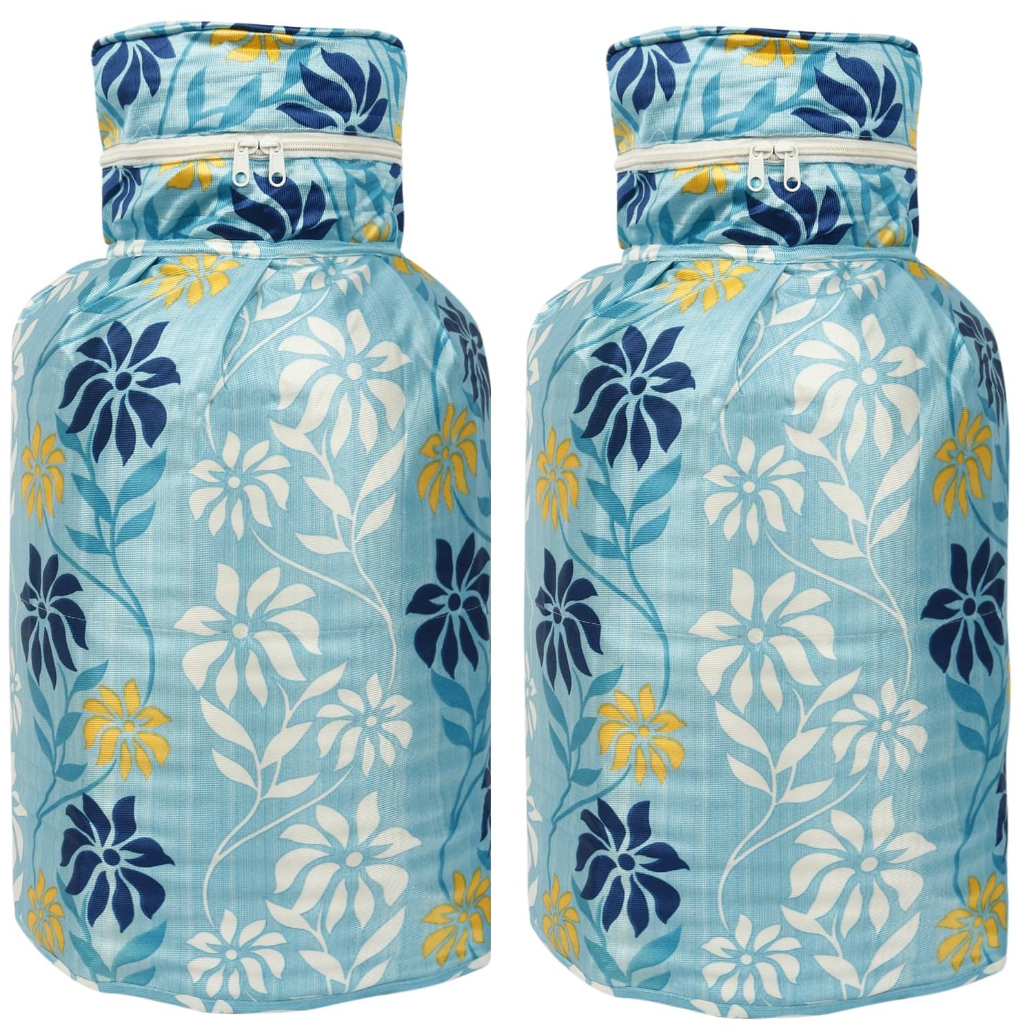     			E-Retailer Set of 2 Polyester Blue Cylinder Cover