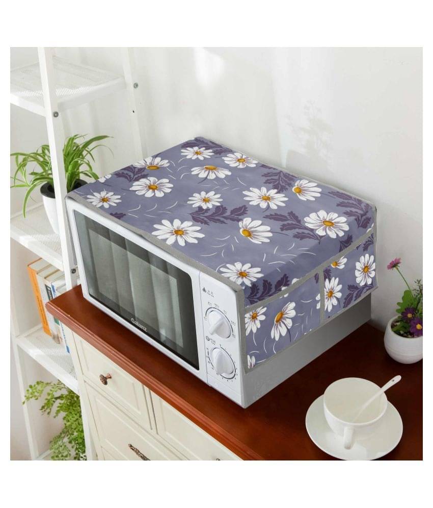 E-Retailer Single PVC Gray Microwave Oven Cover - E-Retailer Single PVC Gray Microwave Oven Cover -