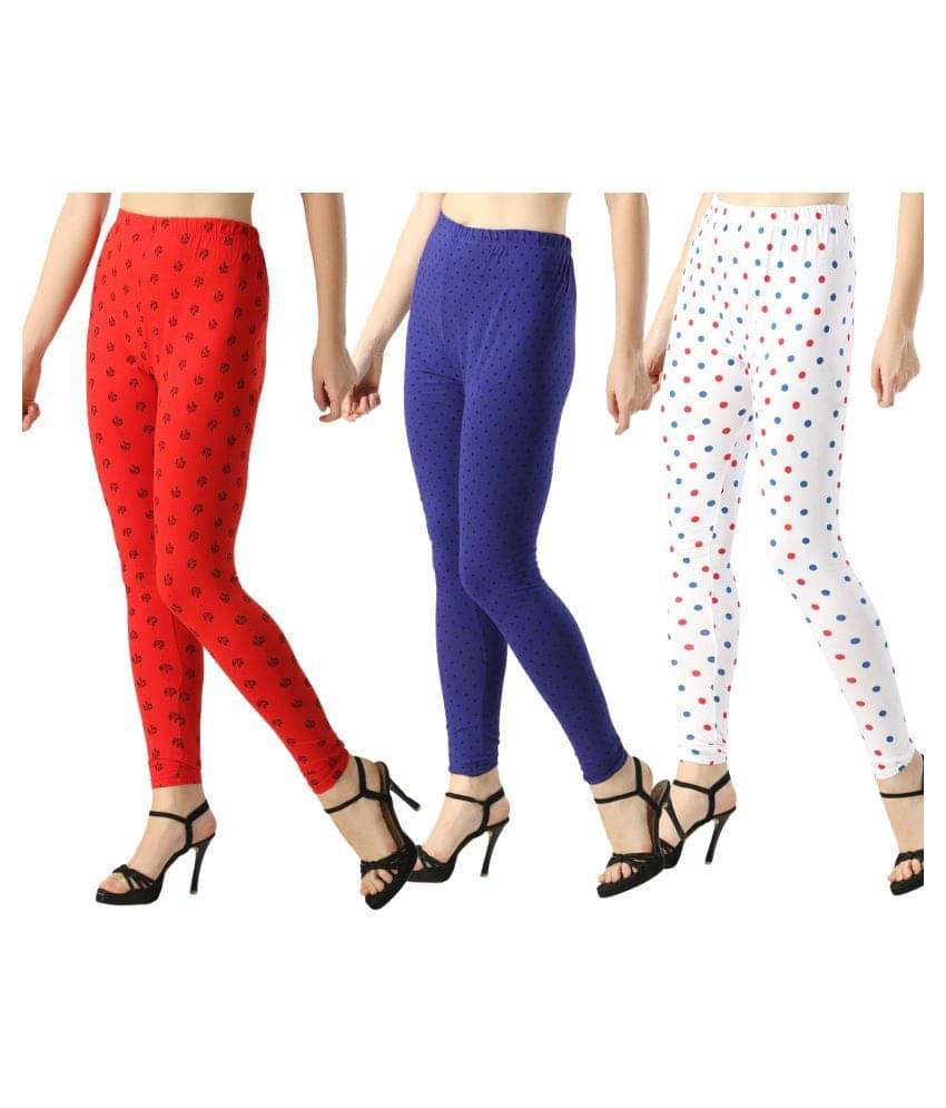     			FnMe Cotton Lycra Pack of 3 Leggings