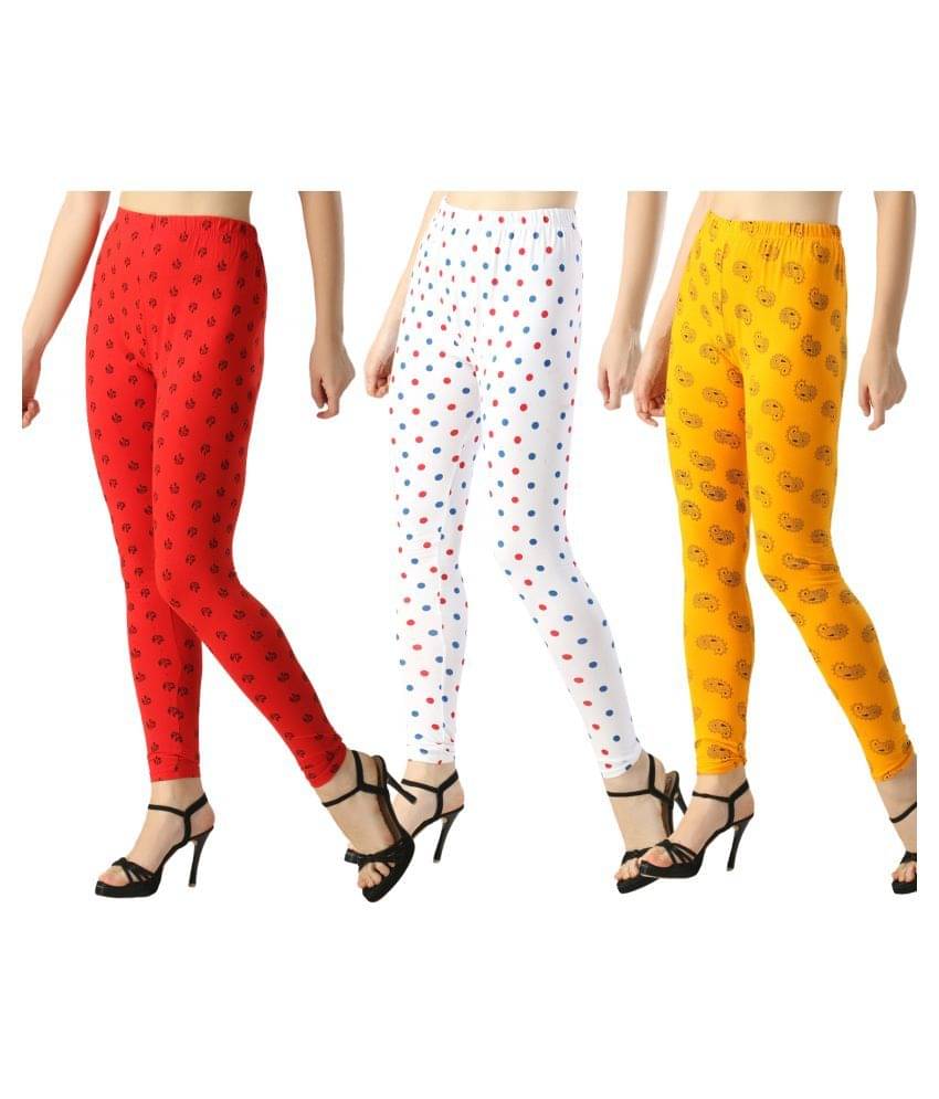     			FnMe Cotton Lycra Pack of 3 Leggings