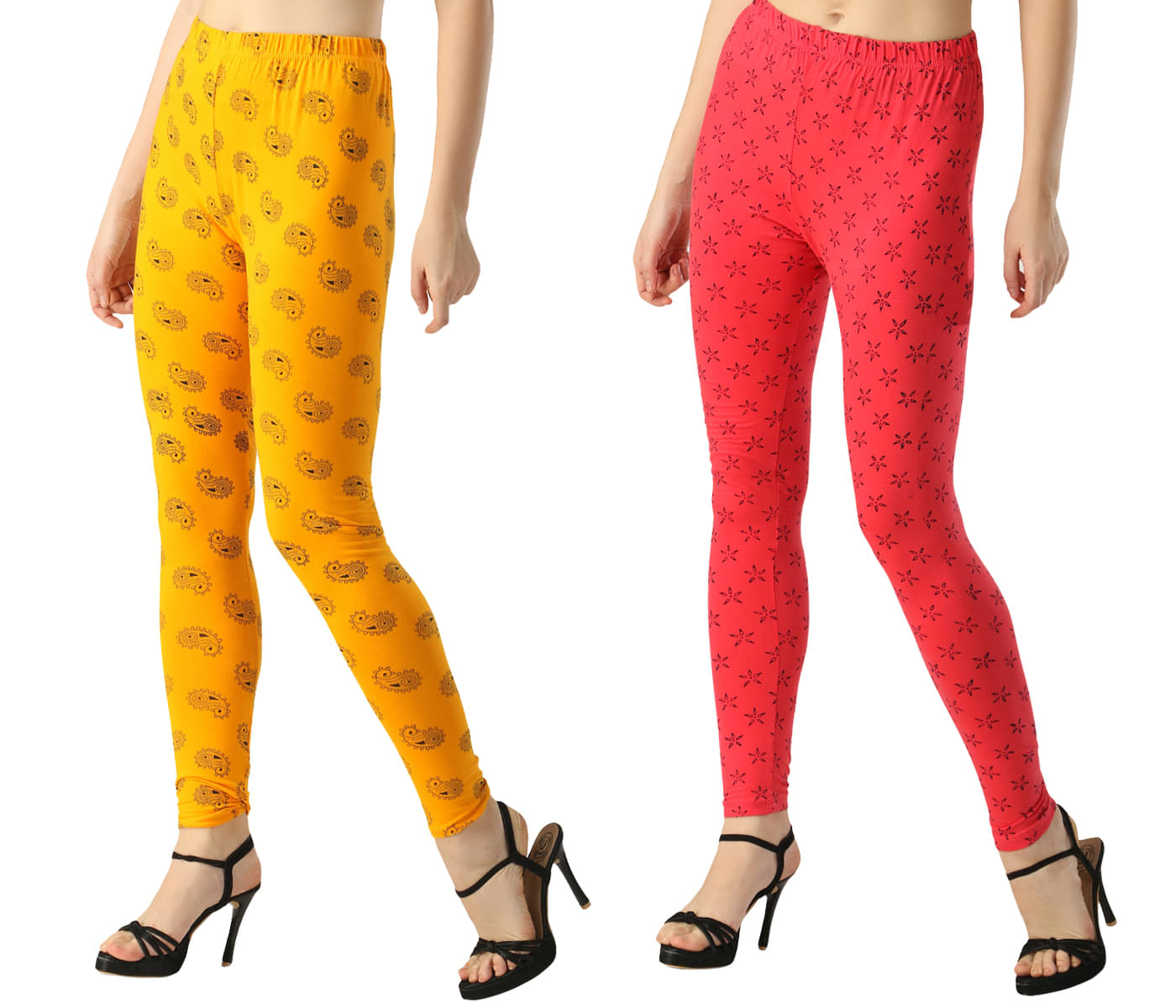     			FnMe Cotton Lycra Pack of 2 Leggings