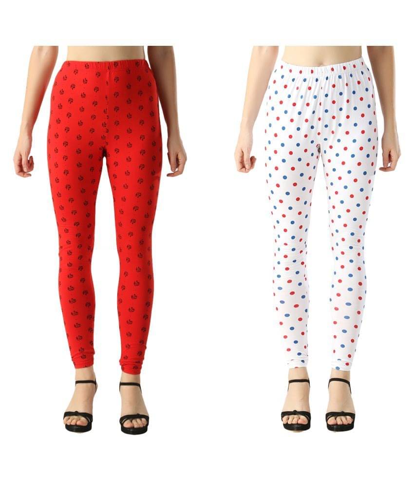     			FnMe Cotton Lycra Pack of 2 Leggings
