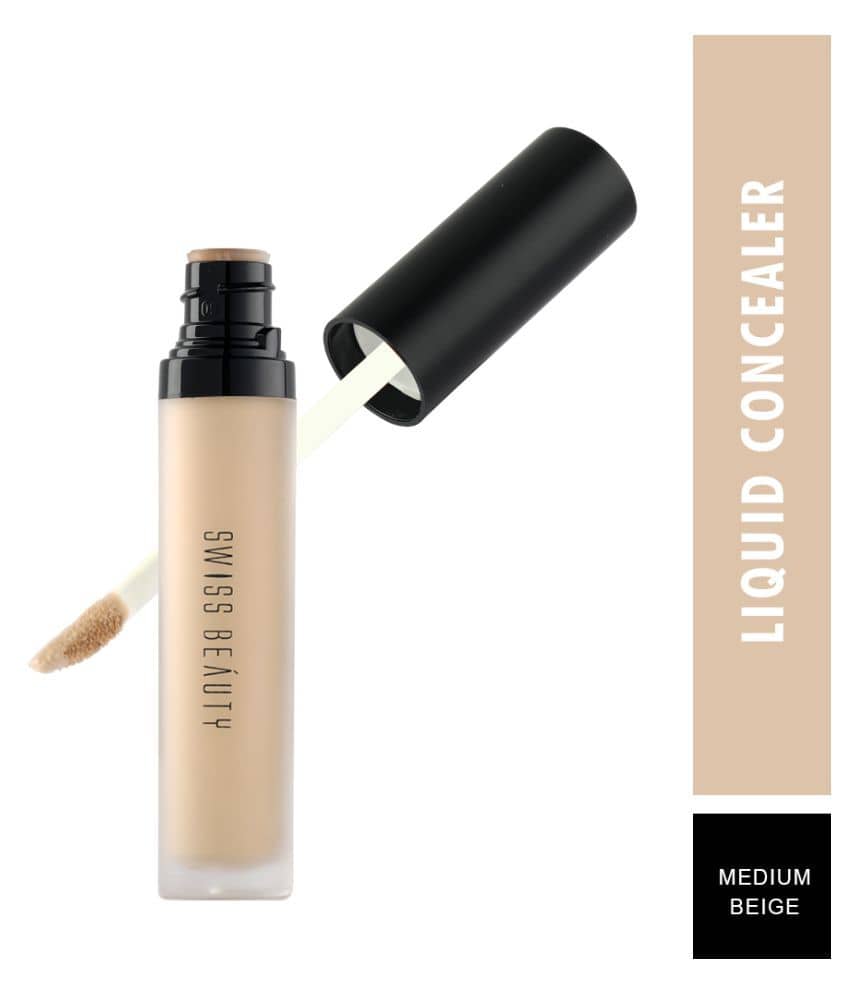 Swiss Beauty Professional Medium Beige Liquid Concealer Nude 6 mL