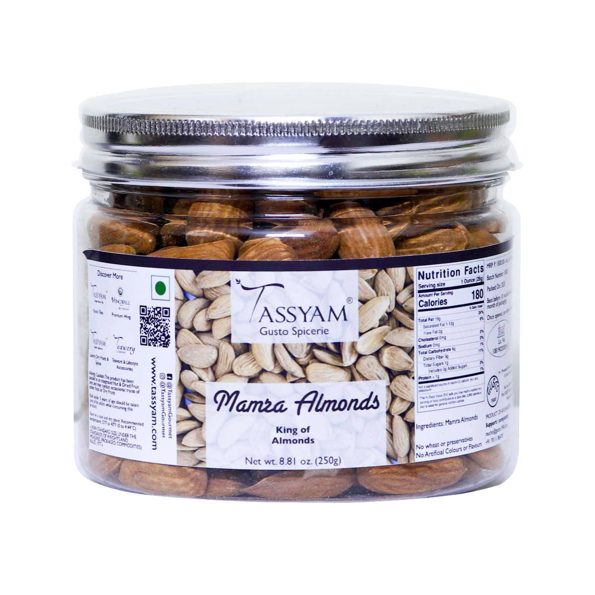 Tassyam Almond (Badam) 250 g Tassyam Almond (Badam) 250 g