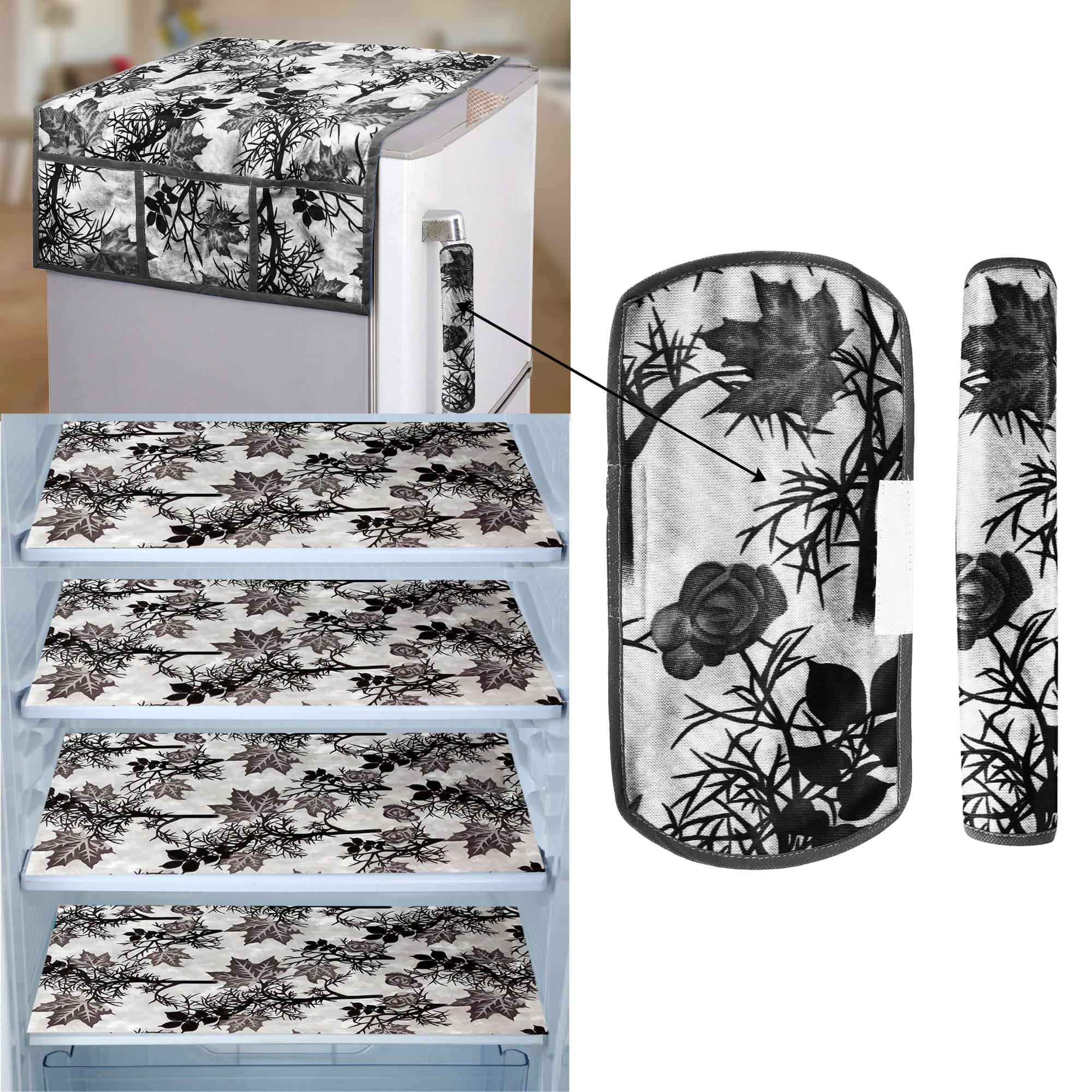 E-Retailer - Multicolor PVC Fridge Top Cover (Pack of 6) E-Retailer - Multicolor PVC Fridge Top Cover (Pack of 6)