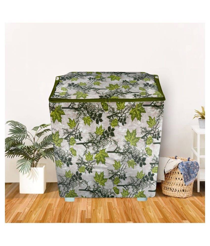 E-Retailer Single Polyester Green Washing Machine Cover for Universal 7 kg Semi-Automatic E-Retailer Single Polyester Green Washing Machine Cover for Universal 7 kg Semi-Automatic
