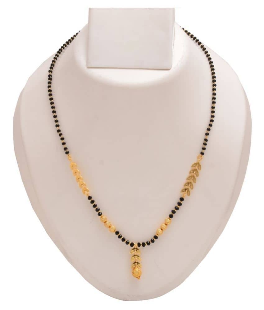 Jewar Mandi Gold Plated Mangalsutra Chain Handmade Jewelry For Women