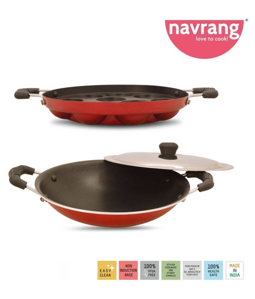     			Navrang APPAKARA+APPACHETTY 3 Piece Cookware Set