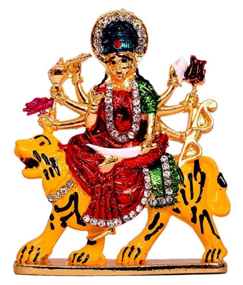     			RUDRA DIVINE Durga Brass Idol