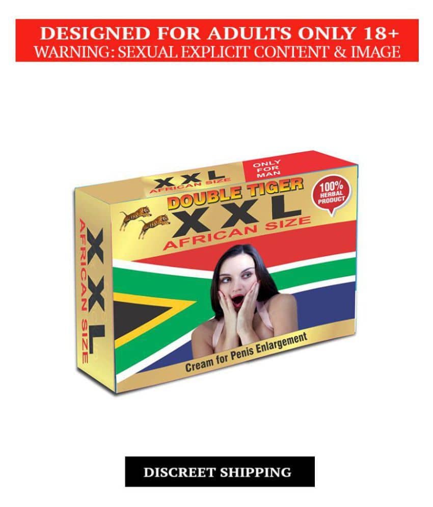Dr. Chopra Double Tiger XXL AFRICAN SIZE  penis enlargement cream for men, Double Power Herbal Product Made with Ayurvedic Herbs
