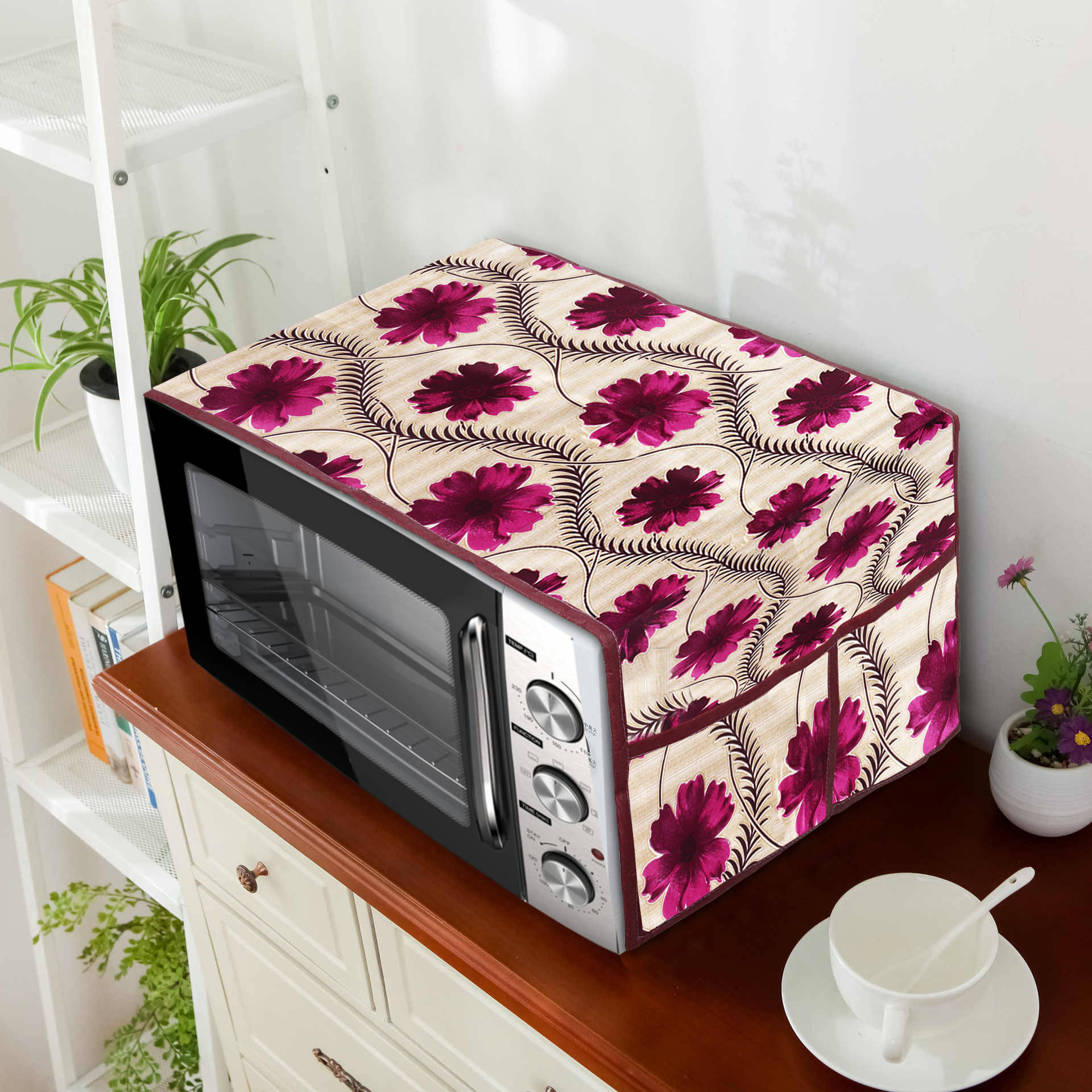 E-Retailer Single Polyester Gold Microwave Oven Cover - E-Retailer Single Polyester Gold Microwave Oven Cover -