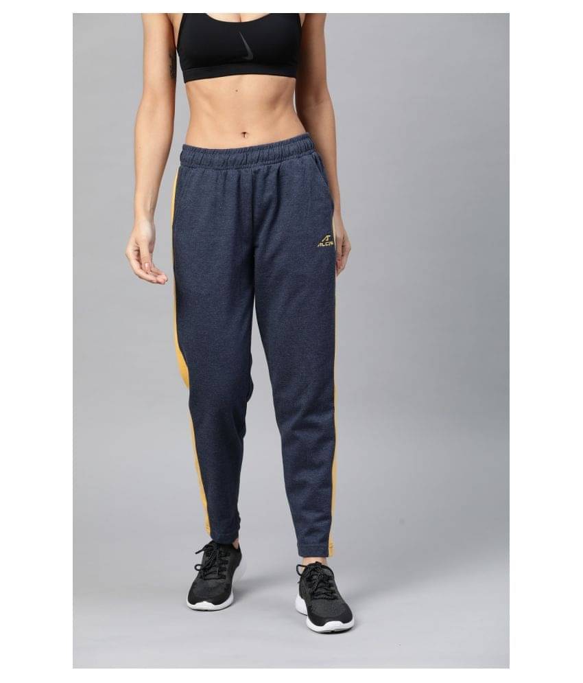     			Alcis Mustard Cotton Blend Trackpants Single