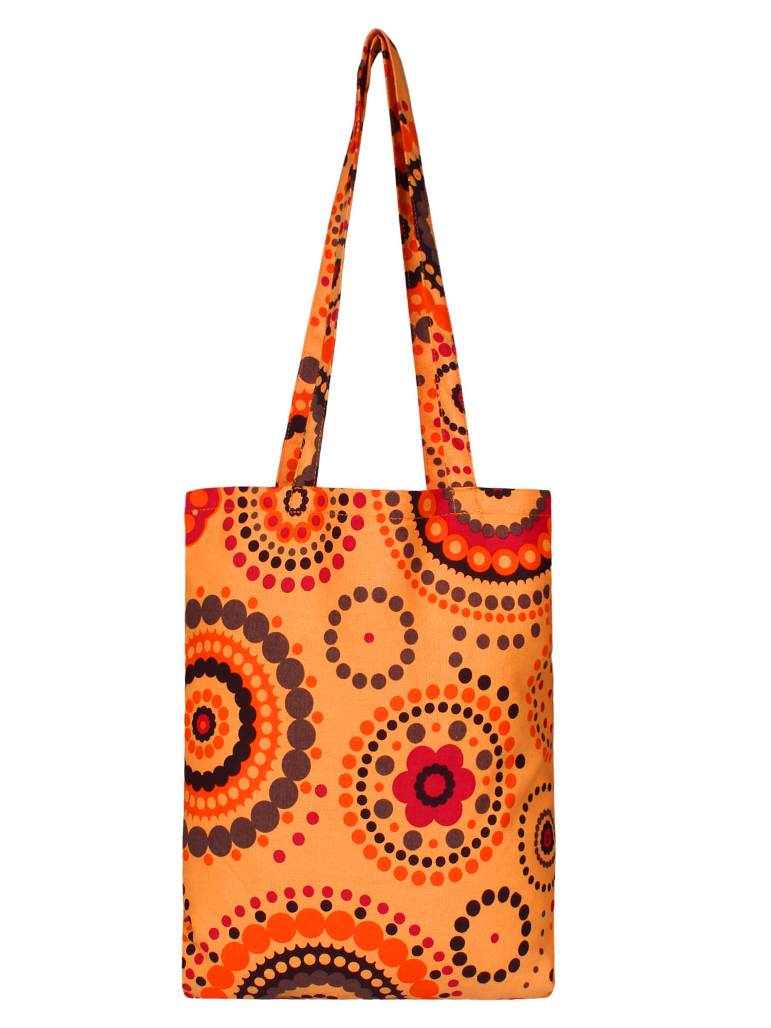     			Anekaant Orange Canvas Shoulder Bag