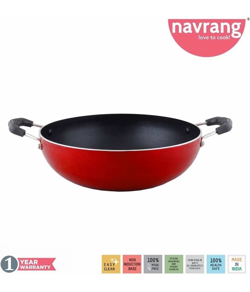 Navrang NON STICK KADAI Non-Stick Deep Kadhai 2200 mL