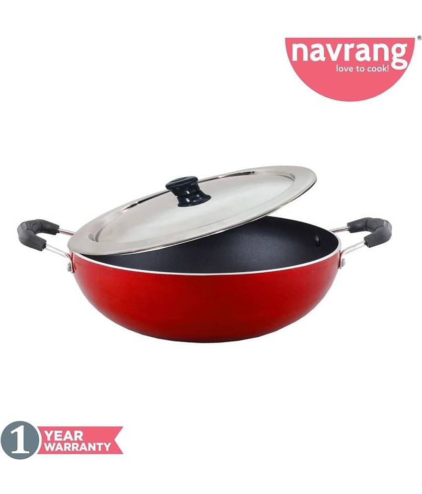 Navrang NON STICK KADAI Non-Stick Deep Kadhai 2200 mL