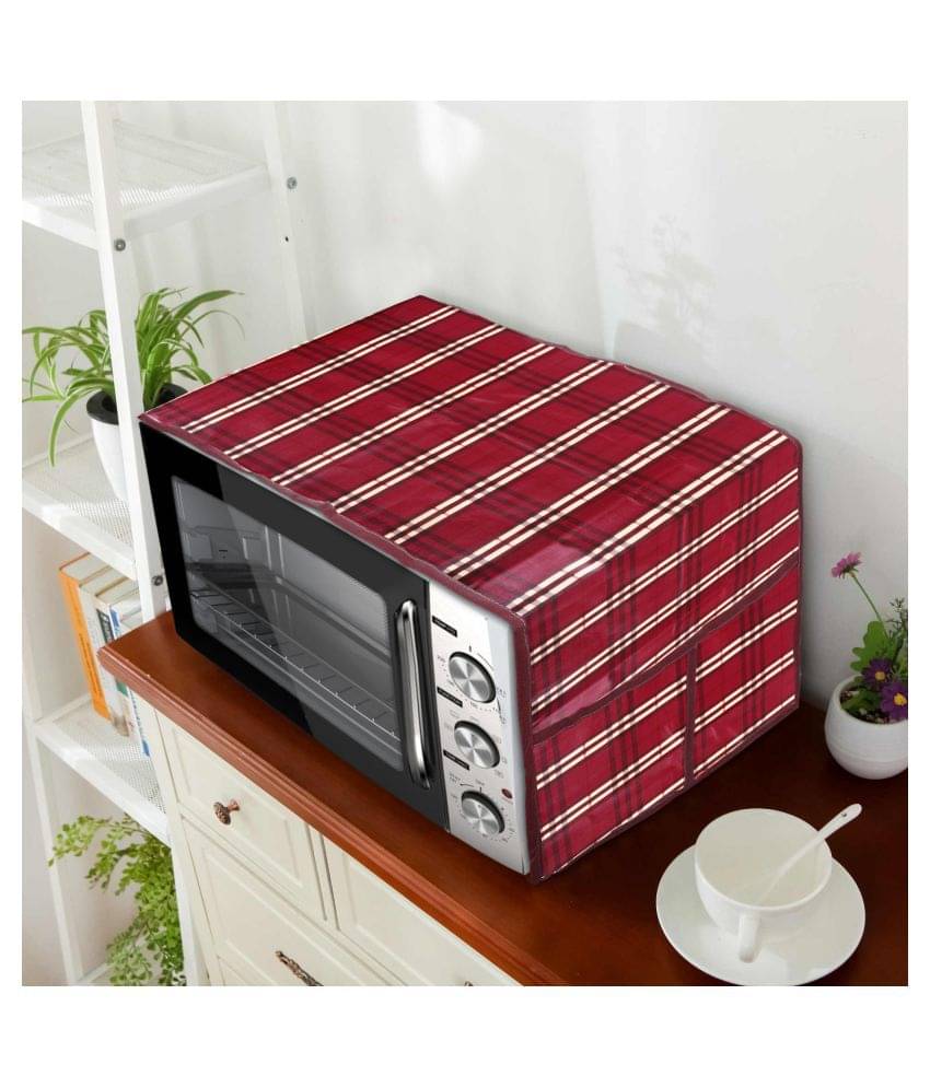 E-Retailer Single PVC Red Microwave Oven Cover - 26-28L E-Retailer Single PVC Red Microwave Oven Cover - 26-28L