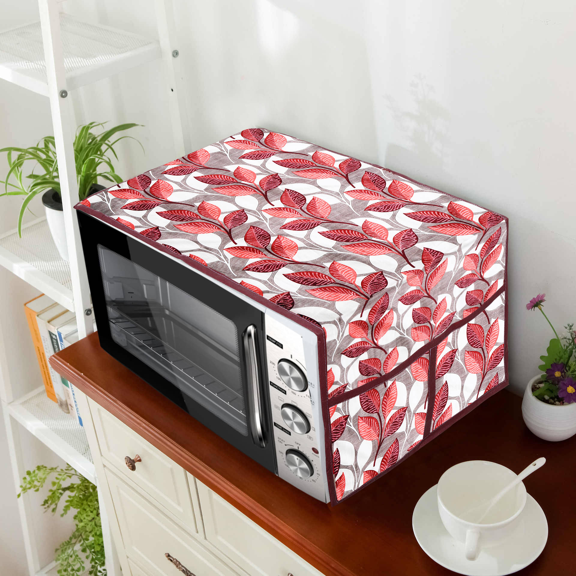     			E-Retailer Single Polyester Pink Microwave Oven Cover - 26-28L