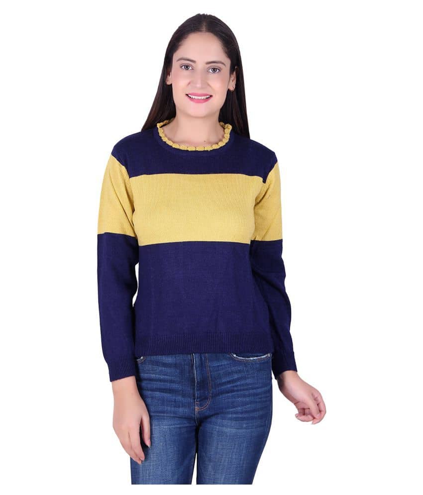 Ogarti Acrylic Navy Pullovers