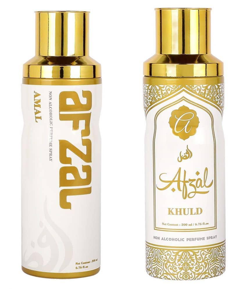 AFZAL Premium Combos Deodorants Amal and Khuld Pack of 2 - 200ml each
