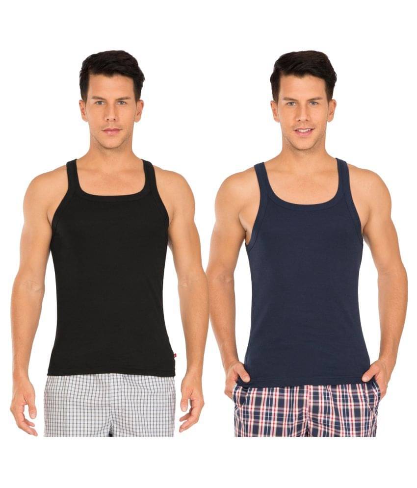 Jockey Multi Sleeveless Vests Pack of 2 Jockey Multi Sleeveless Vests Pack of 2
