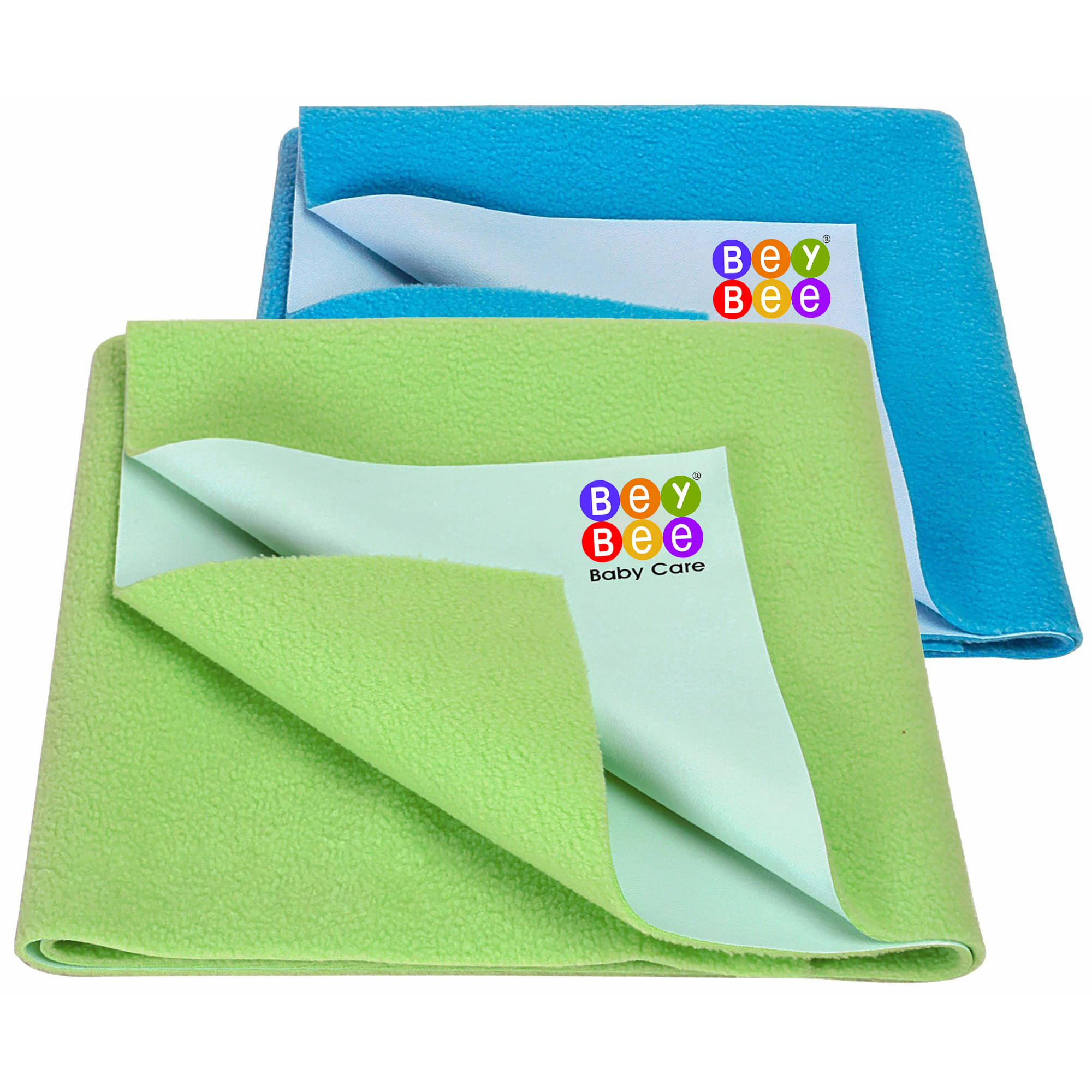     			BeyBee Water Resistant Bed Protector Baby Dry Sheet with Ultra absorbance (Light Green/Firoza, Small)