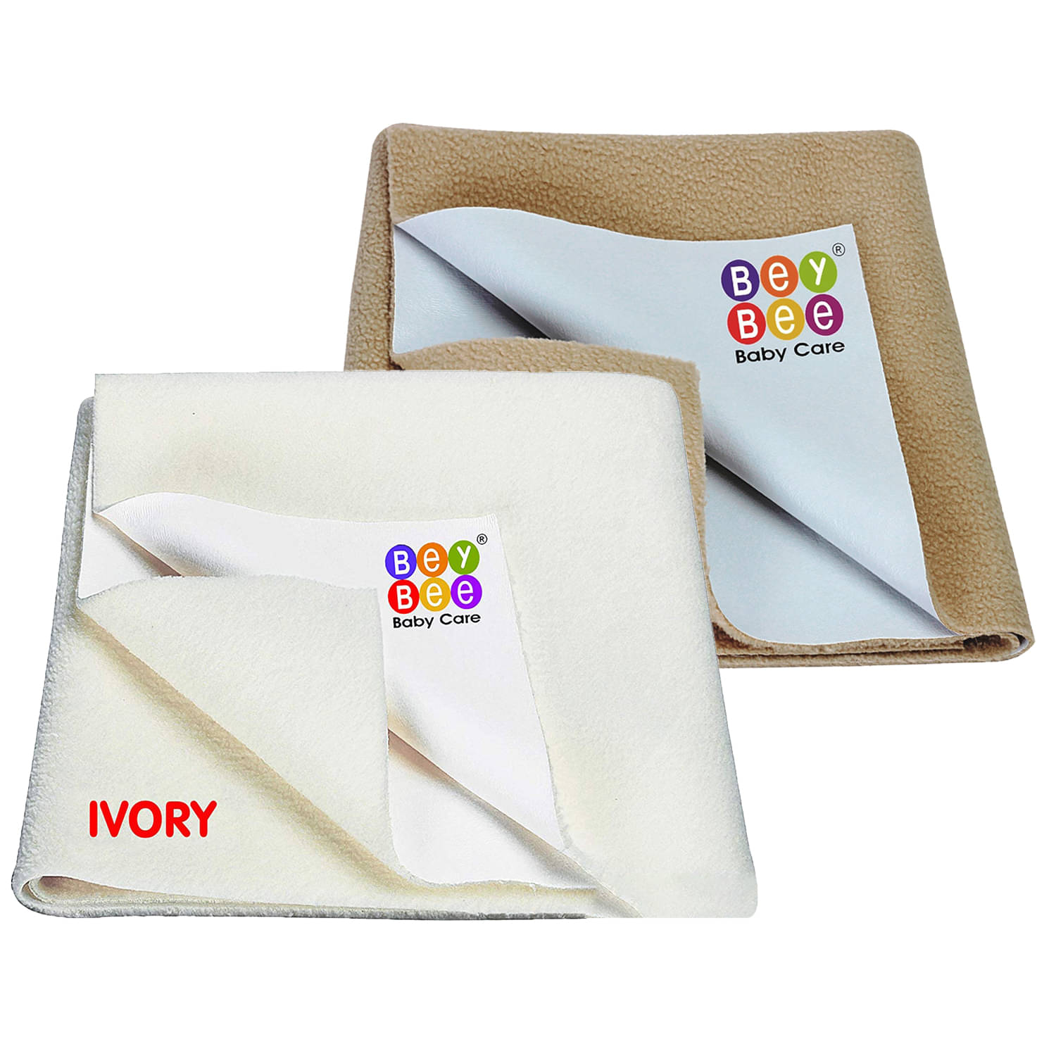 BeyBee Waterproof Cotton Bed Protector Sheet Combo (Ivory, Beige, Small) BeyBee Waterproof Cotton Bed Protector Sheet Combo (Ivory, Beige, Small)