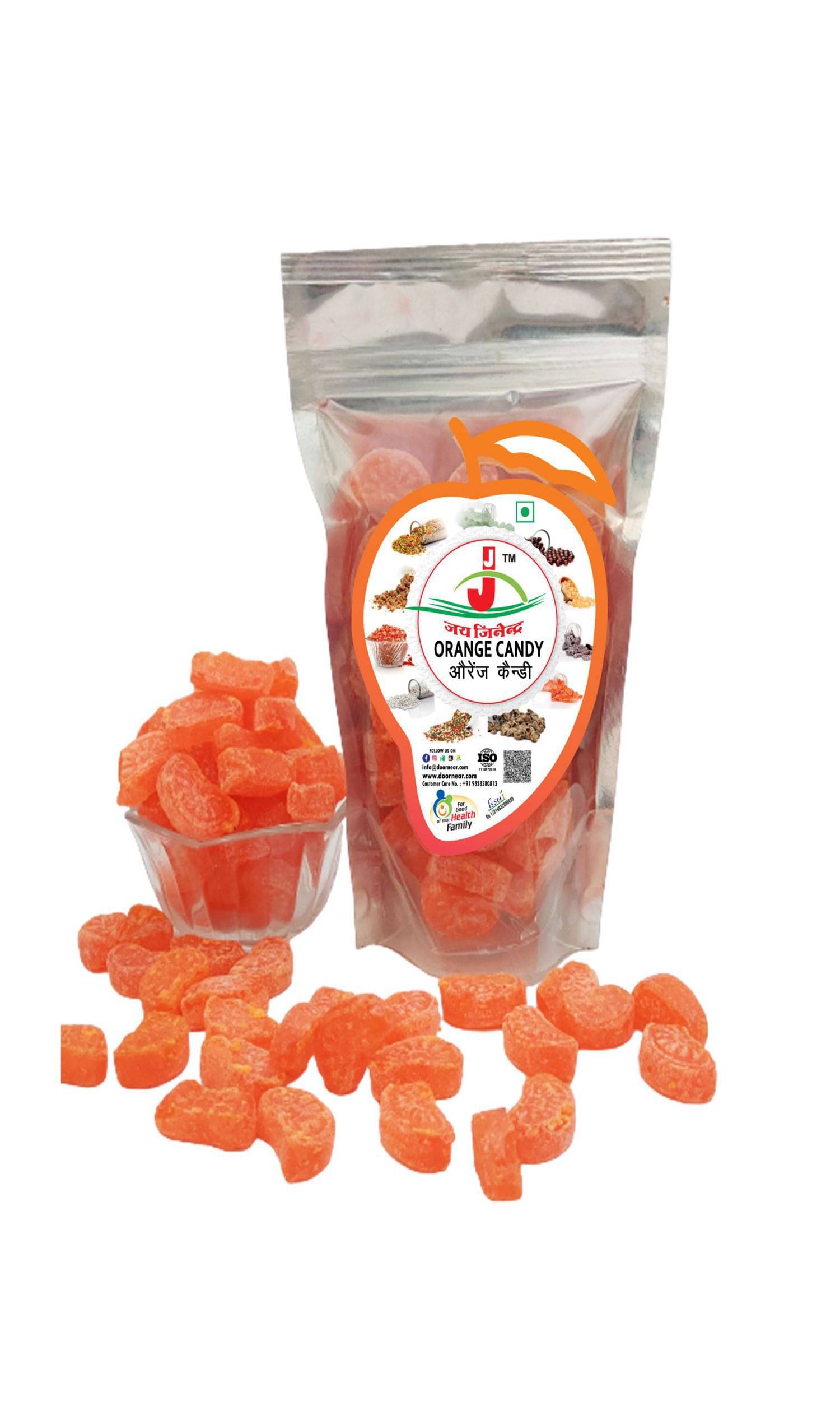     			Jai Jinendra ORANGE CANDY Candy Drops 200 gm