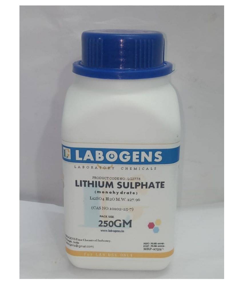     			LABOGENS LIT-HIUM SUL-PHATE (monohydrate) 250GM