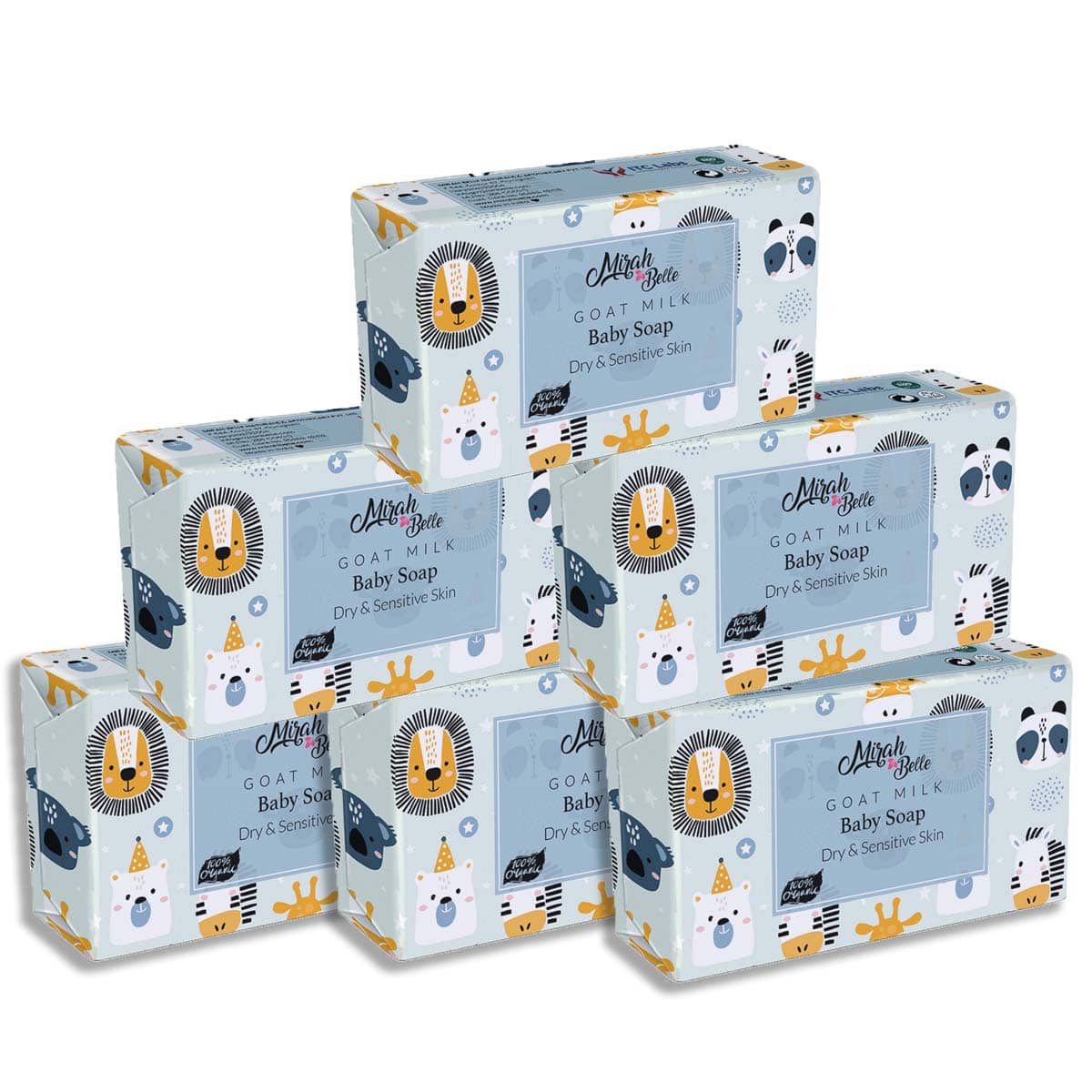 Mirah Belle Organic Goat Milk Baby Soap 125 g Pack of 6
