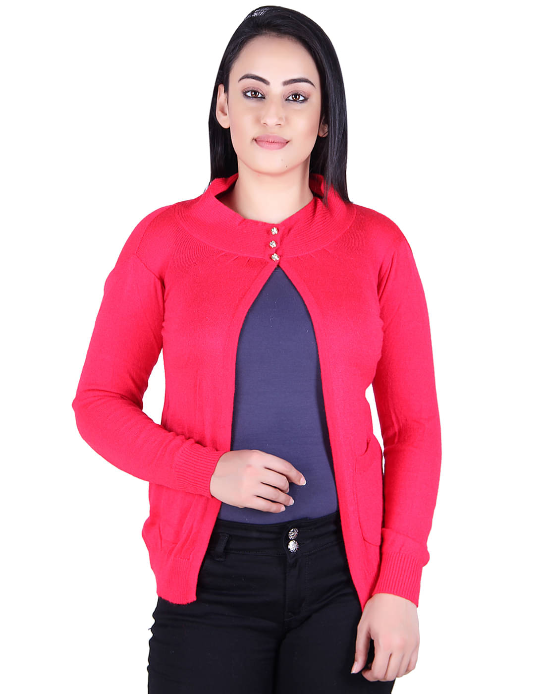     			Ogarti Acrylic Shrugs - Pink