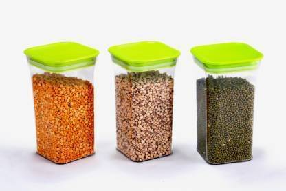 Analog kitchenware Dal,Grocery,Pasta Polyproplene Food Container Set of 3 1100 mL Analog kitchenware Dal,Grocery,Pasta Polyproplene Food Container Set of 3 1100 mL