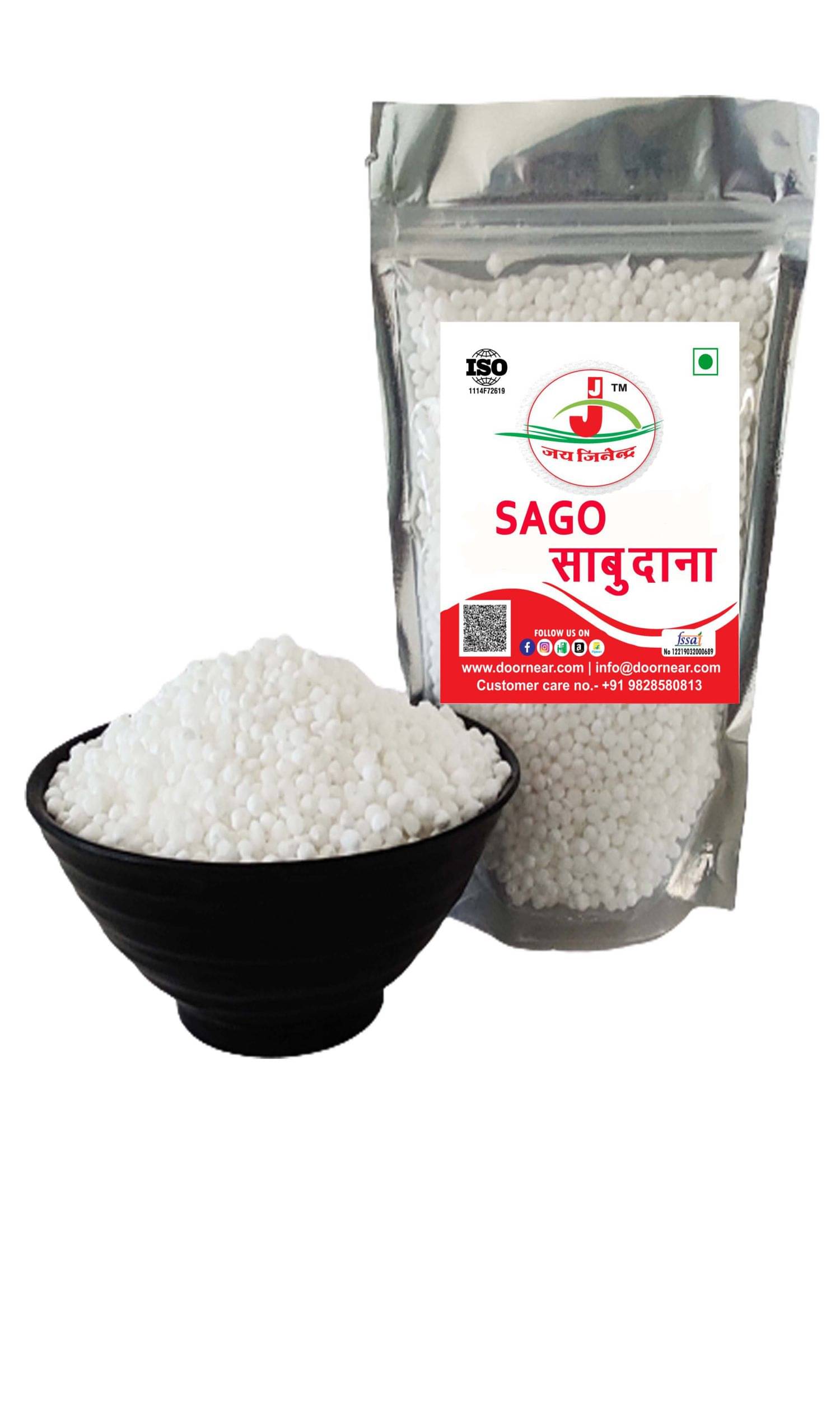 Jai Jinendra SABUDANA (SAGO) 1 kg Jai Jinendra SABUDANA (SAGO) 1 kg
