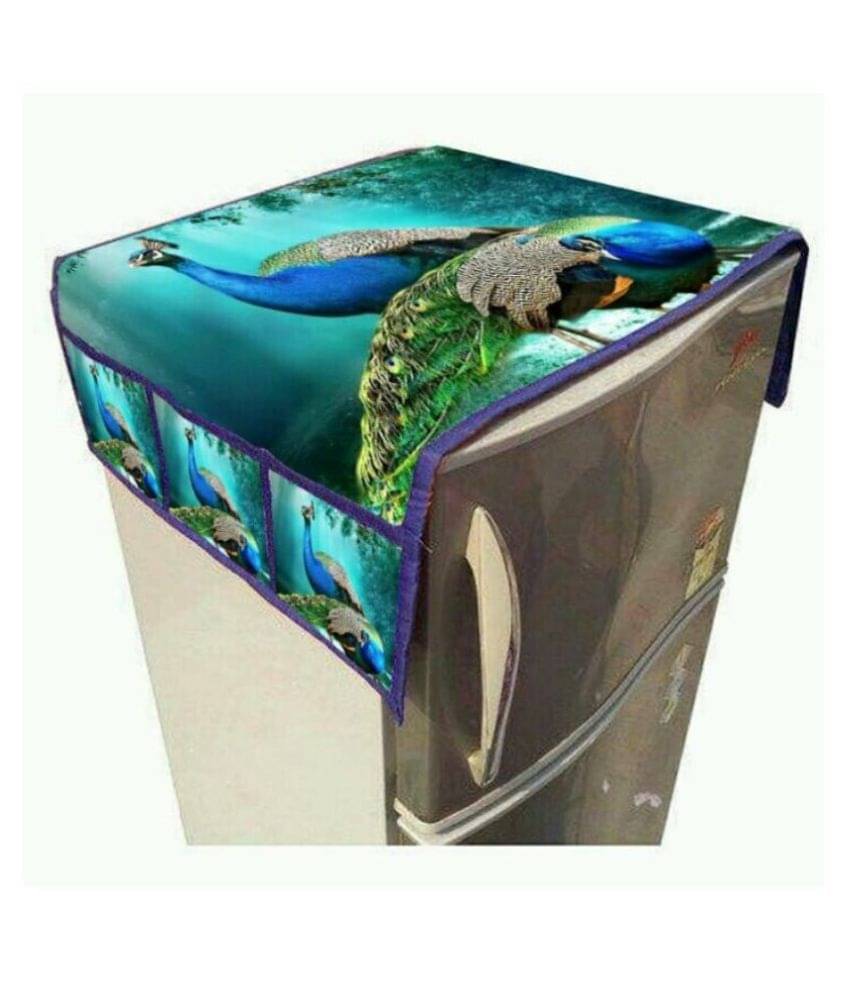 Revexo Single Jute Multi Fridge Top Cover Revexo Single Jute Multi Fridge Top Cover