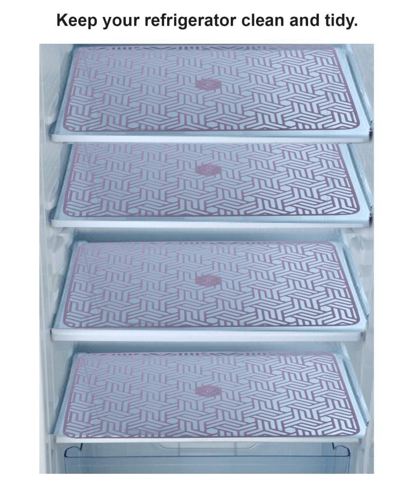 E-Retailer Set of 4 PVC Purple Fridge Mats E-Retailer Set of 4 PVC Purple Fridge Mats