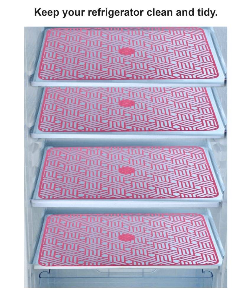 E-Retailer - Multicolor PVC Fridge Mats (Pack of 4) E-Retailer - Multicolor PVC Fridge Mats (Pack of 4)