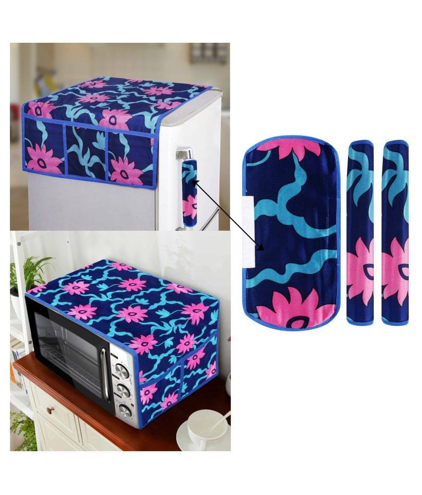     			E-Retailer Set of 5 Polyester Pink Fridge Top Cover